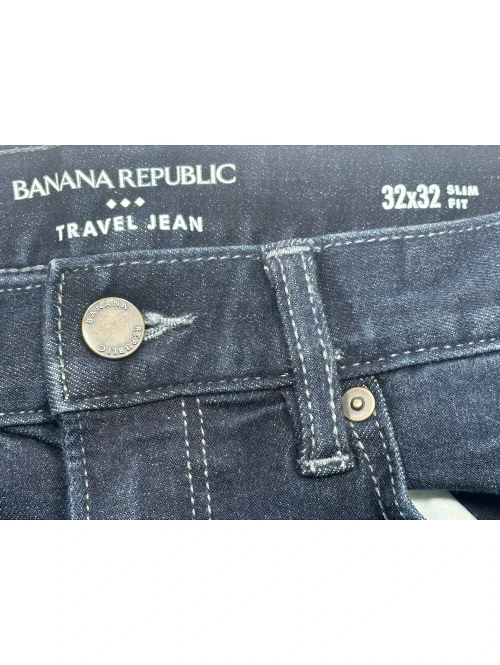 Banana Republic Slim Denim Travel Jeans Blue Mens 32/32